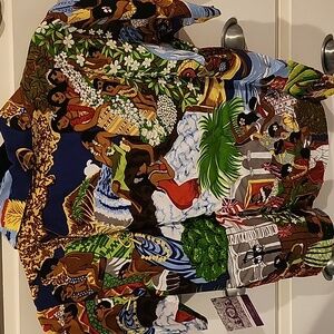 Iolani boy's Aloha shirt Kamehameha vintage print BABY LUAU